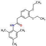 InChI=1/C21H27NO3/c1-6-24-18-9-8-17(12-19(18)25-7-2)13-20(23)22-21-15(4)10-14(3)11-16(21)5/h8-12H,6-7,13H2,1-5H3,(H,22,23)