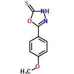 InChI=1/C9H8N2O2S/c1-12-7-4-2-6(3-5-7)8-10-11-9(14)13-8/h2-5H,1H3,(H,11,14)