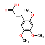 InChI=1/C12H14O5/c1-15-9-7-11(17-3)10(16-2)6-8(9)4-5-12(13)14/h4-7H,1-3H3,(H,13,14)/b5-4+