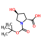 InChI=1/C10H17NO5/c1-10(2,3)16-9(15)11-5-6(12)4-7(11)8(13)14/h6-7,12H,4-5H2,1-3H3,(H,13,14)/t6-,7+/m0/s1