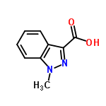 InChI=1/C9H8N2O2/c1-11-7-5-3-2-4-6(7)8(10-11)9(12)13/h2-5H,1H3,(H,12,13)