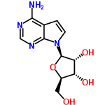 InChI=1/C11H14N4O4/c12-9-5-1-2-15(10(5)14-4-13-9)11-8(18)7(17)6(3-16)19-11/h1-2,4,6-8,11,16-18H,3H2,(H2,12,13,14)/t6-,7-,8-,11-/m1/s1