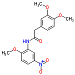 InChI=1/C17H18N2O6/c1-23-14-7-5-12(19(21)22)10-13(14)18-17(20)9-11-4-6-15(24-2)16(8-11)25-3/h4-8,10H,9H2,1-3H3,(H,18,20)