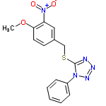 InChI=1/C15H13N5O3S/c1-23-14-8-7-11(9-13(14)20(21)22)10-24-15-16-17-18-19(15)12-5-3-2-4-6-12/h2-9H,10H2,1H3