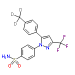 InChI=1/C17H14F3N3O2S/c1-11-2-4-12(5-3-11)15-10-16(17(18,19)20)22-23(15)13-6-8-14(9-7-13)26(21,24)25/h2-10H,1H3,(H2,21,24,25)/i1D3