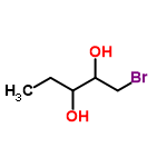 InChI=1/C5H11BrO2/c1-2-4(7)5(8)3-6/h4-5,7-8H,2-3H2,1H3