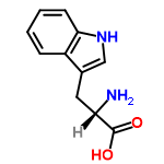 InChI=1/C11H12N2O2/c12-9(11(14)15)5-7-6-13-10-4-2-1-3-8(7)10/h1-4,6,9,13H,5,12H2,(H,14,15)/t9-/m0/s1