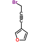 InChI=1/C7H5BrO/c8-4-1-2-7-3-5-9-6-7/h3,5-6H,4H2