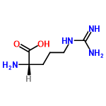 InChI=1/C6H14N4O2/c7-4(5(11)12)2-1-3-10-6(8)9/h4H,1-3,7H2,(H,11,12)(H4,8,9,10)/t4-/m0/s1