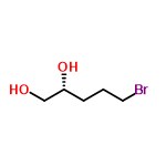 InChI=1/C5H11BrO2/c6-3-1-2-5(8)4-7/h5,7-8H,1-4H2/t5-/m1/s1