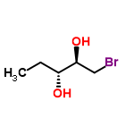 InChI=1/C5H11BrO2/c1-2-4(7)5(8)3-6/h4-5,7-8H,2-3H2,1H3/t4-,5+/m1/s1