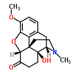 InChI=1/C18H21NO4/c1-19-8-7-17-14-10-3-4-12(22-2)15(14)23-16(17)11(20)5-6-18(17,21)13(19)9-10/h3-4,13,16,21H,5-9H2,1-2H3/t13-,16-,17-,18+/m0/s1