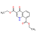 InChI=1/C15H15NO5/c1-3-20-14(18)10-7-5-6-9-12(10)16-8-11(13(9)17)15(19)21-4-2/h5-8H,3-4H2,1-2H3,(H,16,17)