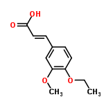 InChI=1/C12H14O4/c1-3-16-10-6-4-9(5-7-12(13)14)8-11(10)15-2/h4-8H,3H2,1-2H3,(H,13,14)/b7-5+