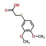 InChI=1/C10H12O4S/c1-13-8-4-3-7(5-9(8)14-2)15-6-10(11)12/h3-5H,6H2,1-2H3,(H,11,12)