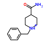 InChI=1/C13H18N2O/c14-13(16)12-6-8-15(9-7-12)10-11-4-2-1-3-5-11/h1-5,12H,6-10H2,(H2,14,16)/p+1