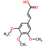 InChI=1/C12H14O5/c1-15-9-6-8(4-5-11(13)14)7-10(16-2)12(9)17-3/h4-7H,1-3H3,(H,13,14)/b5-4+