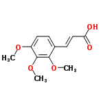 InChI=1/C12H14O5/c1-15-9-6-4-8(5-7-10(13)14)11(16-2)12(9)17-3/h4-7H,1-3H3,(H,13,14)/b7-5+