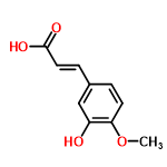 InChI=1/C10H10O4/c1-14-9-4-2-7(6-8(9)11)3-5-10(12)13/h2-6,11H,1H3,(H,12,13)/b5-3+