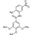 InChI=1/C17H18N2O6/c1-10-5-6-12(19(21)22)9-13(10)18-17(20)11-7-14(23-2)16(25-4)15(8-11)24-3/h5-9H,1-4H3,(H,18,20)