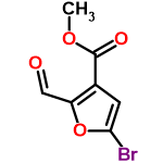 InChI=1/C7H5BrO4/c1-11-7(10)4-2-6(8)12-5(4)3-9/h2-3H,1H3