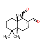 InChI=1/C15H22O2/c1-14(2)7-4-8-15(3)12(10-17)11(9-16)5-6-13(14)15/h5,9-10,12-13H,4,6-8H2,1-3H3/t12-,13-,15+/m0/s1