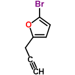 InChI=1/C7H5BrO/c1-2-3-6-4-5-7(8)9-6/h1,4-5H,3H2