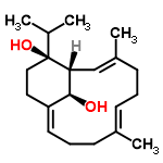 InChI=1/C20H32O2/c1-14(2)20(22)12-11-17-10-6-8-15(3)7-5-9-16(4)13-18(20)19(17)21/h7,10,13-14,18-19,21-22H,5-6,8-9,11-12H2,1-4H3/b15-7+,16-13+,17-10-/t18-,19+,20+/m1/s1