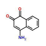 InChI=1/C10H7NO2/c11-8-5-9(12)10(13)7-4-2-1-3-6(7)8/h1-5H,11H2