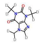 InChI=1/C8H10N4O2/c1-10-4-9-6-5(10)7(13)12(3)8(14)11(6)2/h4H,1-3H3/i1D2,2D3,3D3,4D