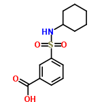 InChI=1/C13H17NO4S/c15-13(16)10-5-4-8-12(9-10)19(17,18)14-11-6-2-1-3-7-11/h4-5,8-9,11,14H,1-3,6-7H2,(H,15,16)