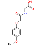 InChI=1/C11H13NO5/c1-16-8-2-4-9(5-3-8)17-7-10(13)12-6-11(14)15/h2-5H,6-7H2,1H3,(H,12,13)(H,14,15)