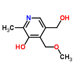 InChI=1/C9H13NO3/c1-6-9(12)8(5-13-2)7(4-11)3-10-6/h3,11-12H,4-5H2,1-2H3