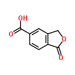 InChI=1/C9H6O4/c10-8(11)5-1-2-7-6(3-5)4-13-9(7)12/h1-3H,4H2,(H,10,11)