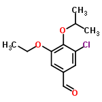 InChI=1/C12H15ClO3/c1-4-15-11-6-9(7-14)5-10(13)12(11)16-8(2)3/h5-8H,4H2,1-3H3