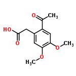 InChI=1/C12H14O5/c1-7(13)9-6-11(17-3)10(16-2)4-8(9)5-12(14)15/h4,6H,5H2,1-3H3,(H,14,15)