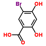 InChI=1/C7H5BrO4/c8-4-1-3(7(11)12)5(9)2-6(4)10/h1-2,9-10H,(H,11,12)