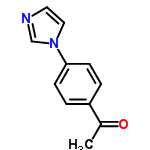 InChI=1/C11H10N2O/c1-9(14)10-2-4-11(5-3-10)13-7-6-12-8-13/h2-8H,1H3