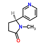 InChI=1/C10H12N2O/c1-12-9(4-5-10(12)13)8-3-2-6-11-7-8/h2-3,6-7,9H,4-5H2,1H3/t9-/m0/s1