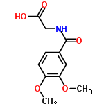 InChI=1/C11H13NO5/c1-16-8-4-3-7(5-9(8)17-2)11(15)12-6-10(13)14/h3-5H,6H2,1-2H3,(H,12,15)(H,13,14)