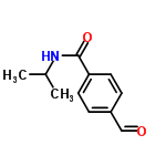 InChI=1/C11H13NO2/c1-8(2)12-11(14)10-5-3-9(7-13)4-6-10/h3-8H,1-2H3,(H,12,14)