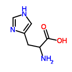 InChI=1/C6H9N3O2/c7-5(6(10)11)1-4-2-8-3-9-4/h2-3,5H,1,7H2,(H,8,9)(H,10,11)