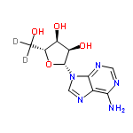 InChI=1/C10H13N5O4/c11-8-5-9(13-2-12-8)15(3-14-5)10-7(18)6(17)4(1-16)19-10/h2-4,6-7,10,16-18H,1H2,(H2,11,12,13)/t4-,6-,7-,10-/m1/s1/i1D2