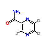 InChI=1/C5H5N3O/c6-5(9)4-3-7-1-2-8-4/h1-3H,(H2,6,9)/i1D,2D,3D