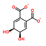 InChI=1/C8H8O6/c9-5-1-3(7(11)12)4(8(13)14)2-6(5)10/h1-2,5-6,9-10H,(H,11,12)(H,13,14)/p-2/t5-,6+