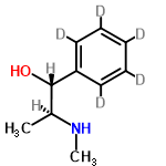 InChI=1/C10H15NO/c1-8(11-2)10(12)9-6-4-3-5-7-9/h3-8,10-12H,1-2H3/t8-,10-/m0/s1/i3D,4D,5D,6D,7D