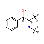 InChI=1/C10H15NO/c1-8(11-2)10(12)9-6-4-3-5-7-9/h3-8,10-12H,1-2H3/t8-,10-/m1/s1/i1D3,2D3