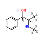 InChI=1/C10H15NO/c1-8(11-2)10(12)9-6-4-3-5-7-9/h3-8,10-12H,1-2H3/t8-,10+/m1/s1/i1D3,2D3