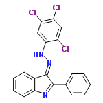 InChI=1/C20H12Cl3N3/c21-14-10-16(23)18(11-15(14)22)25-26-20-13-8-4-5-9-17(13)24-19(20)12-6-2-1-3-7-12/h1-11,25H/b26-20+