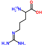 InChI=1/C6H14N4O2/c7-4(5(11)12)2-1-3-10-6(8)9/h4H,1-3,7H2,(H,11,12)(H4,8,9,10)/i7+1